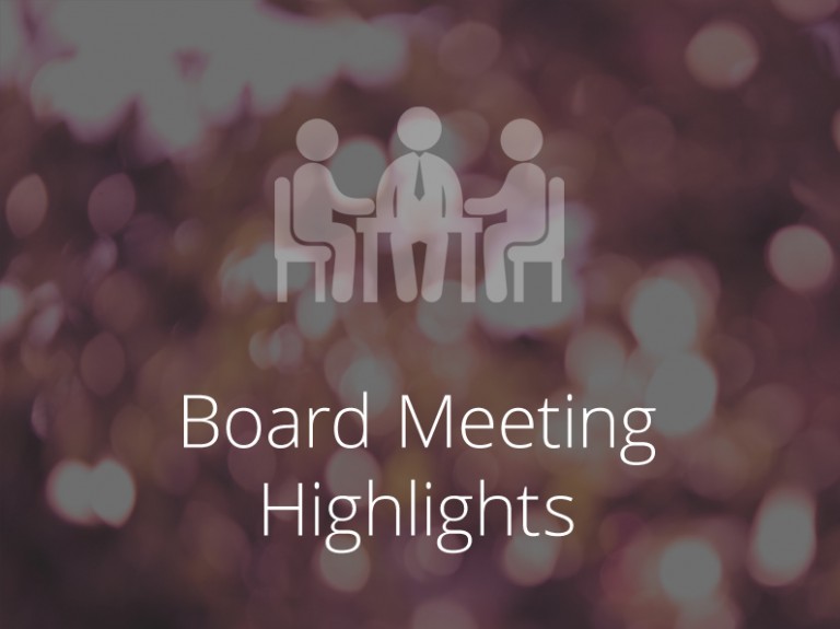 Board Meeting Highlights