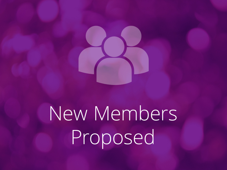 New Members Proposed
