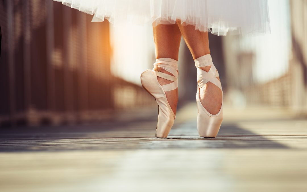 Ballet performer on their toes